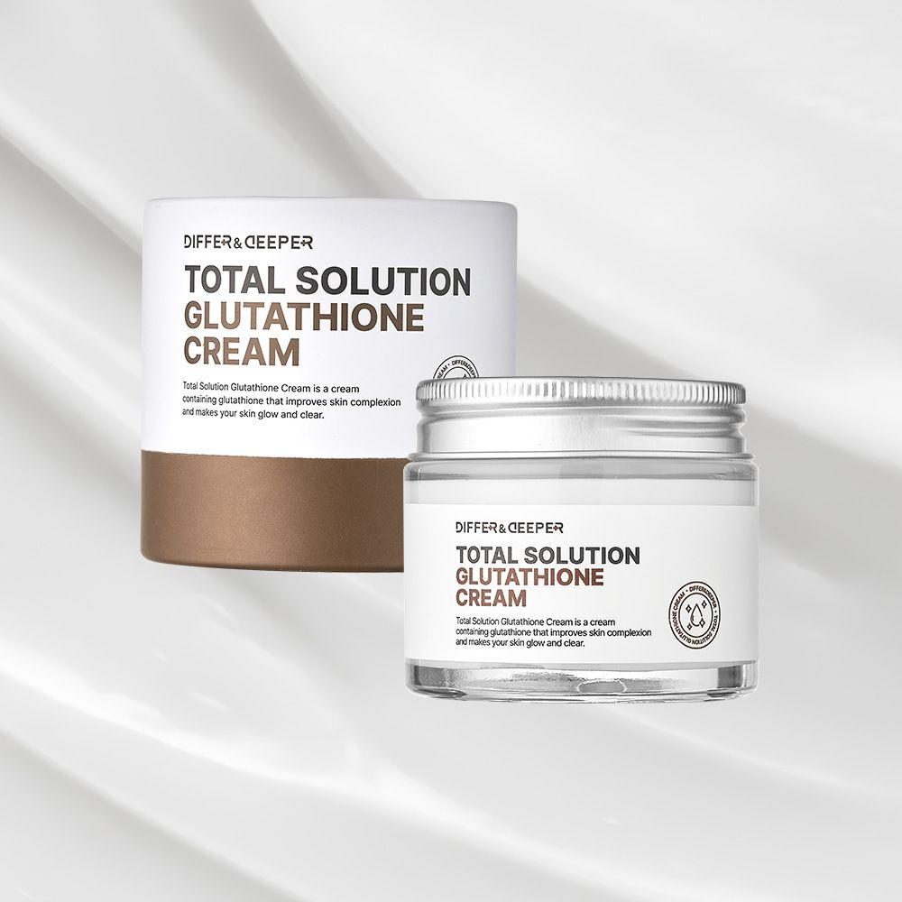 DIFFER & DEEPER Total Solution Glutathione Cream 70g Intensive Antioxidant Care for Bright Vitality and Radiant Skin Transparency _ Made in Korea
